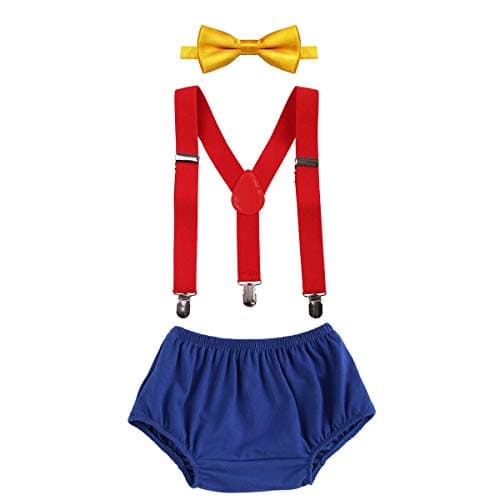 Baby Boys First Birthday Cake Smash Outfits Set