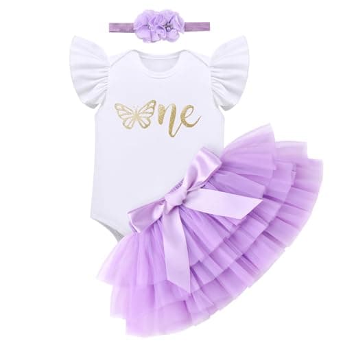 Baby Girl 1st Birthday Strawberry Butterfly Outfit