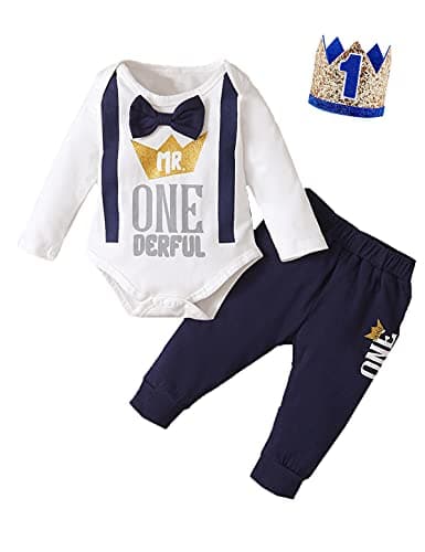Mr Onederful Shark Birthday Outfit for Boy 1st Birthday