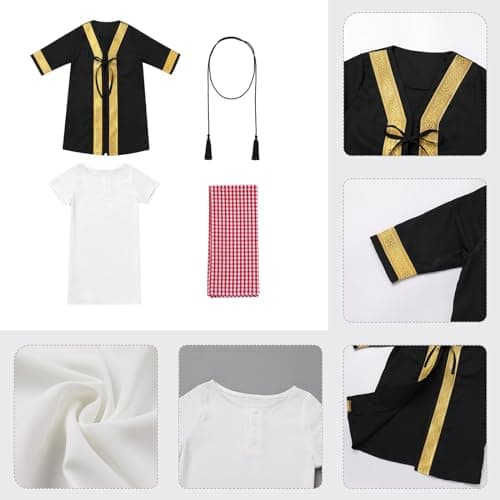 Newborn Baby Boys Muslim Abaya Set with Hijab Dubai Golden Kaftan