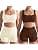 Workout Sets for Women 2 Piece, Cute YOGA Workout Set, Two Piece Workout Outfits,2 Pack
