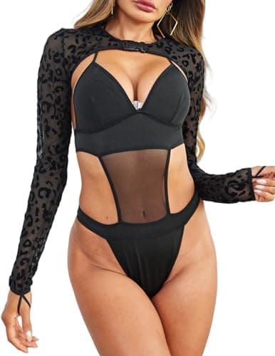 Avidlove Women's Festival Sexy Lingerie Bodysuit Set