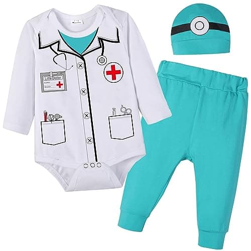 Astronaut & Police Uniform Pirate & Doctor Costumes for Babies