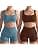 Workout Sets for Women 2 Piece, Cute YOGA Workout Set, Two Piece Workout Outfits,2 Pack