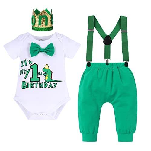 Baby Boys Dinosaur Birthday Outfit