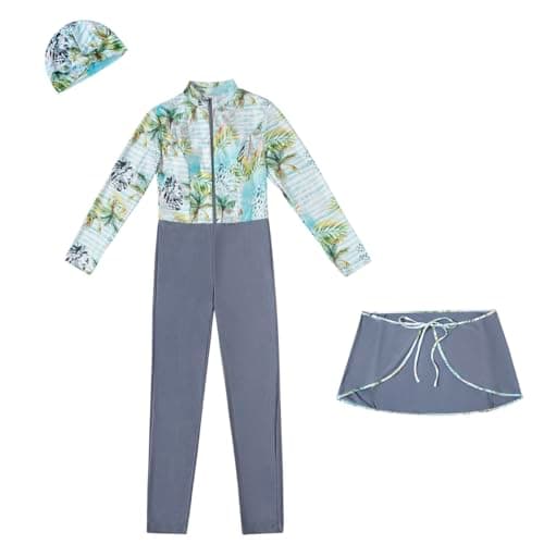IMEKIS Women's Muslim Burkini Swimwear with Cap_cover-Up