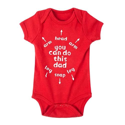 Cnins Funny Baby & Daddy Matching Outfit for 1st Birthday, Unisex 0-24M