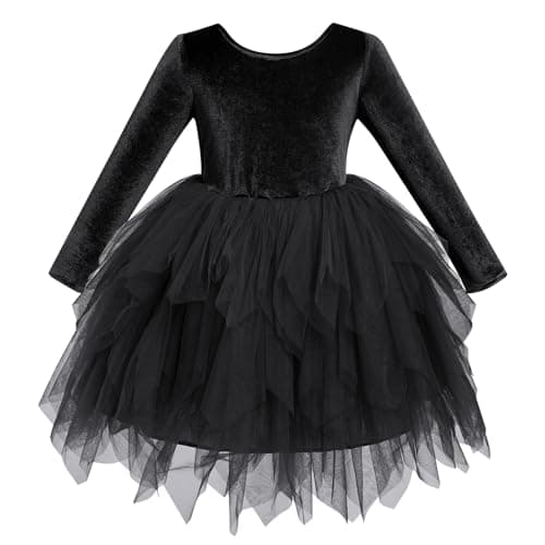 IMEKIS Toddler Girl Christmas Velvet Tutu Dress 1-6T