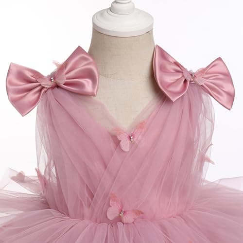 Toddler Girls Rainbow Butterfly Party Dress