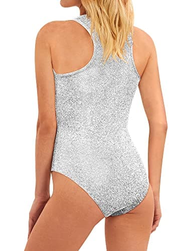 Nlife Women's Sexy Backless Square Neck Bodysuit