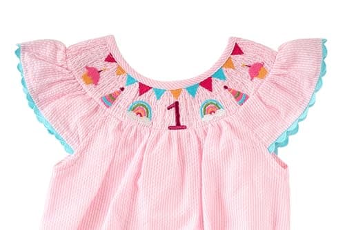 Mud Pie Smocked Birthday Bubble Dress for Girls