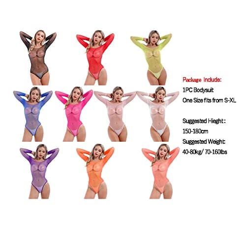 Sparkling Rhinestone Teddy Fishnet Bodysuit with Off Shoulder Design