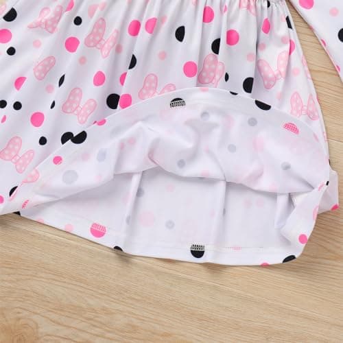 Toddler Baby Girls Strawberry Cow Birthday Dress with Headband