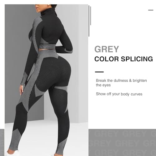 Women's Seamless 2 Piece Yoga Workout Sets by FeelinGirl