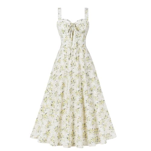 Floral Corset Dress: A Vintage Sundress for Women's Summer Parties