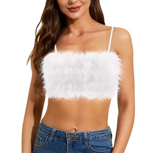 Reflective Crop Top for Women, Festival Rave Outfits and Girls Club Tank Vest