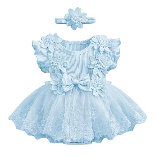 Newborn Baby Girl 1st Birthday Outfit Cake Smash Set