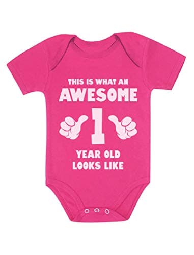 Tstars 1st Birthday Outfit Boy Girl Awesome First Bday Bodysuit