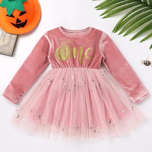 Velvet Snowflake Dress with Headband for Baby Girls' 1st Birthday Cake Smash Photos