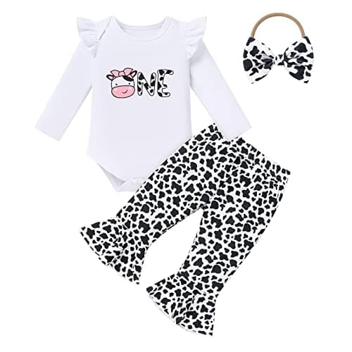 Baby Girls Pumpkin Mouse 1st Birthday Outfit Set