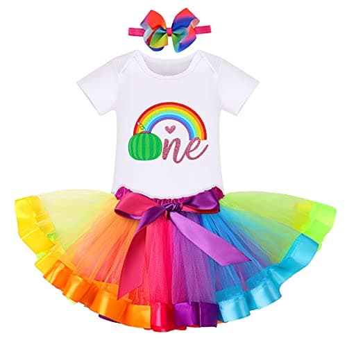 IMEKIS Baby Girls Watermelon 1st Birthday Outfit Summers Dress