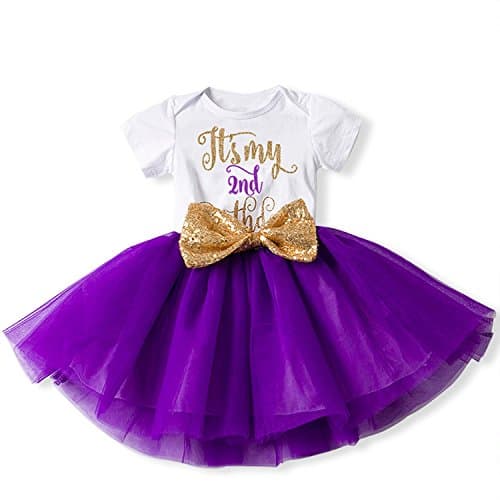 IBTOM CASTLE Baby Girls Newborn 1st/2nd Birthday Cake Smash Tutu Dress
