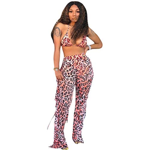 ECHOINE Women's Mesh Beach Jumpsuit Swimwear