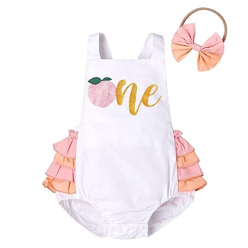 IMEKIS Baby Girl Boho Romper & Headband Summer Outfit