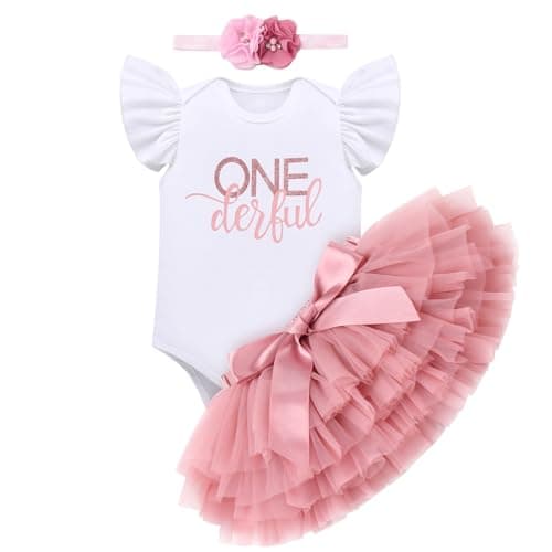 Baby Girl 1st Birthday Strawberry Butterfly Outfit