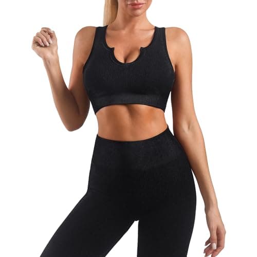 Lingdu Women's Yoga Outfits 2 piece Set