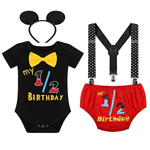 Half Way to One Cake Smash Outfit for Baby Boy