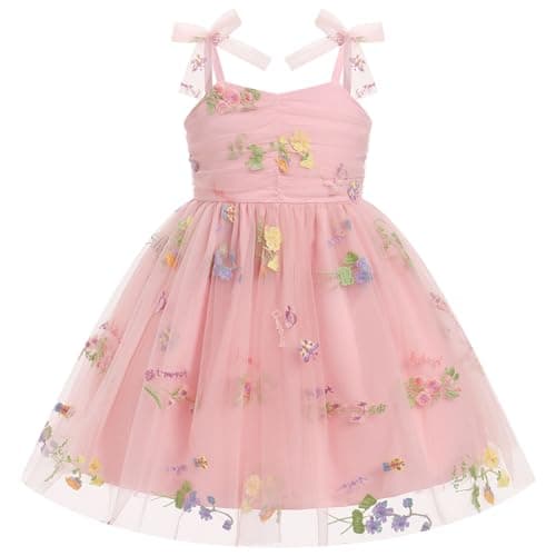 IMEKIS Toddler Birthday Princess Dress for 1-6T Photo Shoot