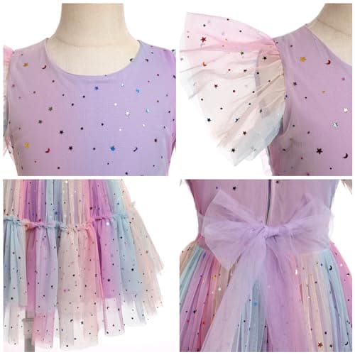 Confetti Stars Birthday Princess Dress for Toddler Girls