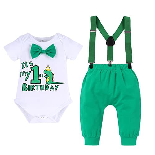 Wild One Dinosaur Birthday Outfit for Baby Boy
