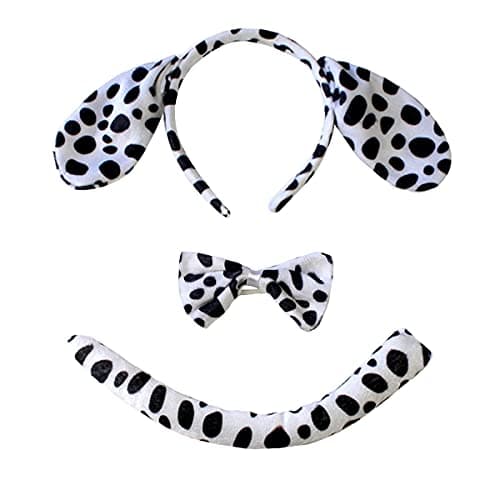 Dalmatian Dog Milk Cow Costume Tutu Dress with Headband for Baby Girls