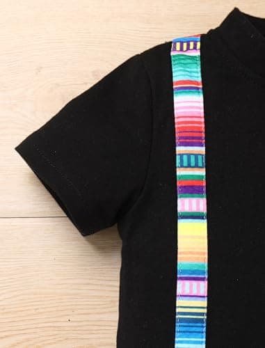IMEKIS Baby Boys Mexican Bowtie Romper Shorts Set Ethnic Birthday Wear
