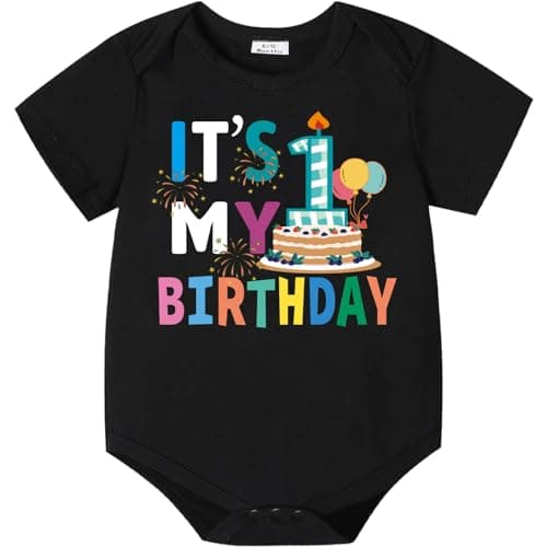 Wosixima Baby Boy 1st Birthday Bowtie Outfit TopHappy Birthday Clothes