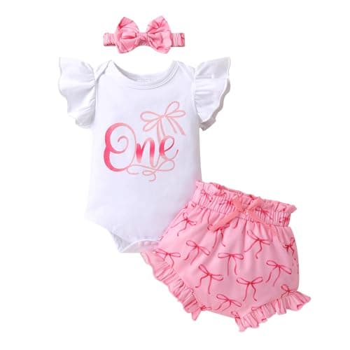 Bumble Bee Print Romper for 1st Birthday Girls