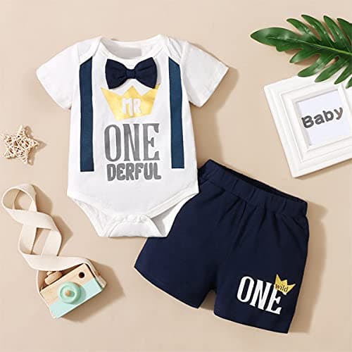 Mr Onederful Shark Birthday Outfit for Boy 1st Birthday