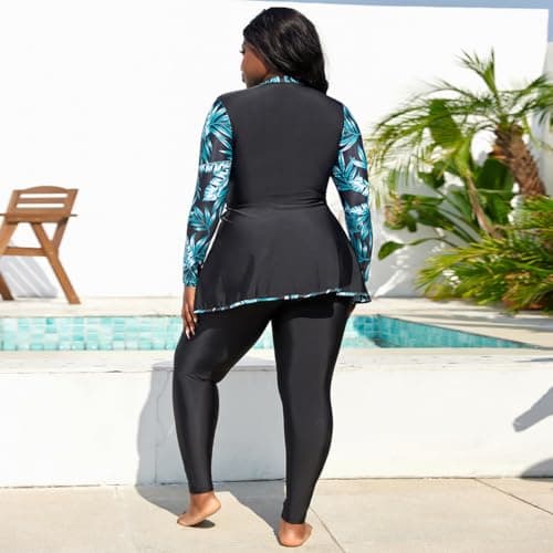 Plus Size Women's Muslim Burkini Swimwear