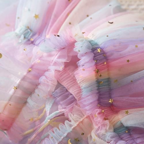 Nileafes Toddler Girl Fairy Butterfly Tulle Casual Birthday Dress