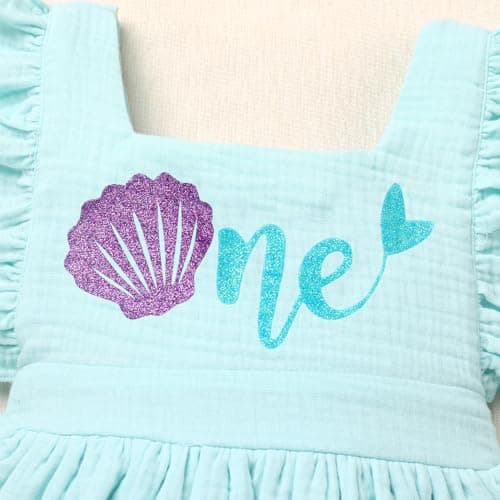 Baby Girl 1st Birthday Boho Romper Outfit with Headband for Summer Photos