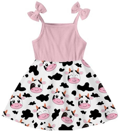 Idgreatim 2-7T Toddler Girls Cute Summer Bowknot Sundress