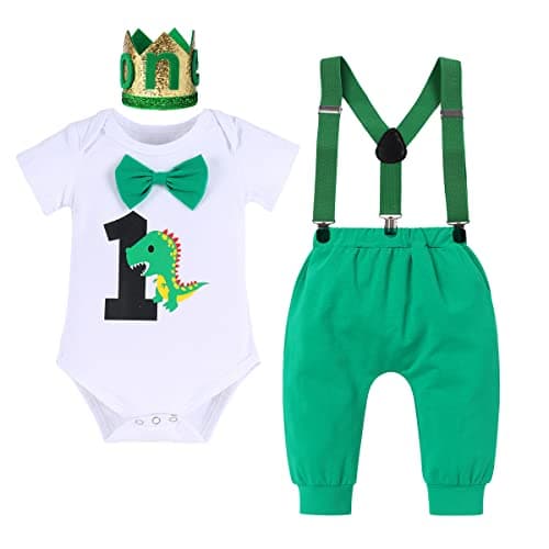 Baby Boys Dinosaur Birthday Outfit