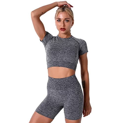 IDOPIP Women's Workout Set: Yoga Outfit + Sports Bra + Leggings