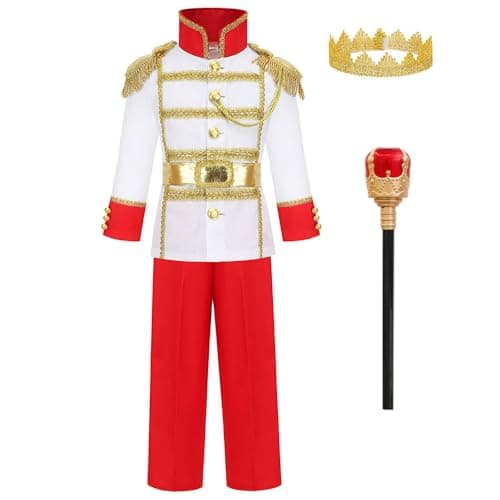 Princess Royal Costume Jacket Pants Crown Scepter Halloween