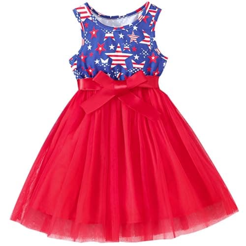 Gothletic Little Girls Tulle Tutu Dress for 2-7Y Summer Sundress