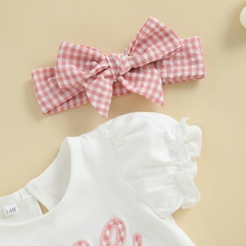Amiblvowa Toddler Girl 1st 2nd 3rd Birthday Smash Cake Outfit