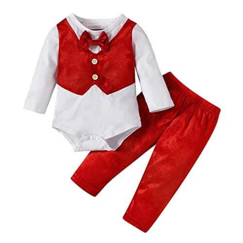 Newborn Baby Boy Velvet Christening Outfit - Gentleman Suits