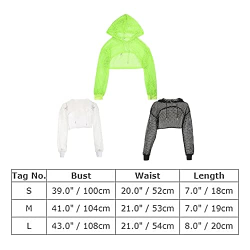 Neon Fishnets Crop Top for Women - Y2K Style